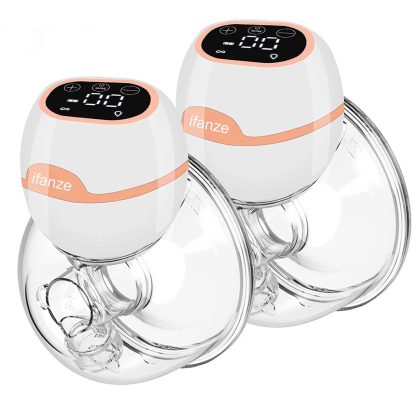 iFanze Hands-Free, Wearable Electric Breast Pumps Touch Pane, J3, 2-Pack