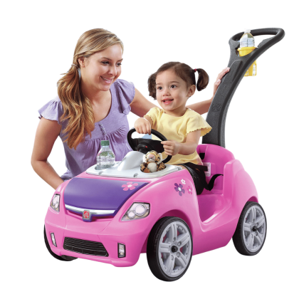 Step2 Whisper Ride II Kids Push Car, Pink