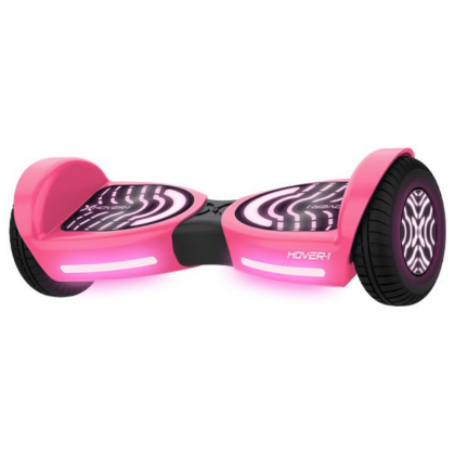 Hover-1 Rocket 2.0 Hoverboard, Pink, with LED Lights, Max Speed 7 MPH