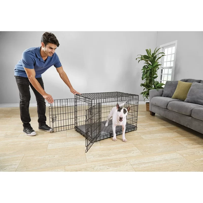 EveryYay Going Places Ultra Tough 2-Door Folding Dog Crate, 36.7" L X 23.6" W X 24.9" H. Large