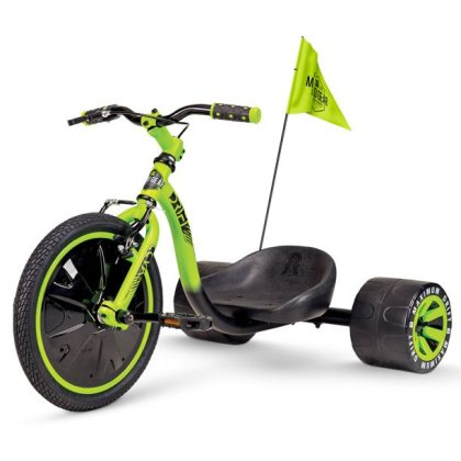 Madd Gear 16" Mini Drift Trike, Steel Frame Tricycle, Ages 5 and up, Green