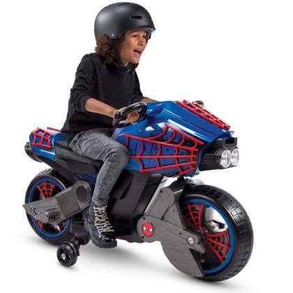 Huffy Marvel Spider-Man 6V Battery Powered Motorcycle Ride-On Toy for Boys
