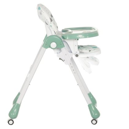 Dream On Me Jazz Highchair, Adjustable Height, Easy To Clean In Green