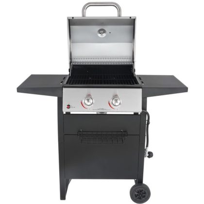 RevoAce 2-Burner Space Saver Gas Grill, Stainless And Black, GBC1705WV