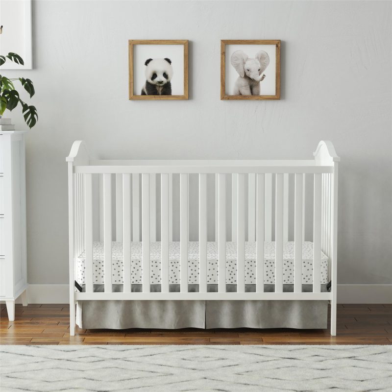 Baby Relax Adele 3-in-1 Convertible Crib, White
