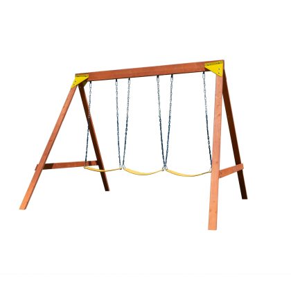 Sportspower Brooklyn Wooden Swing Set with 3 Swings