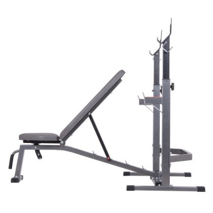 Body Champ Two Piece Set Olympic Weight Bench with Squat Rack PRO3900