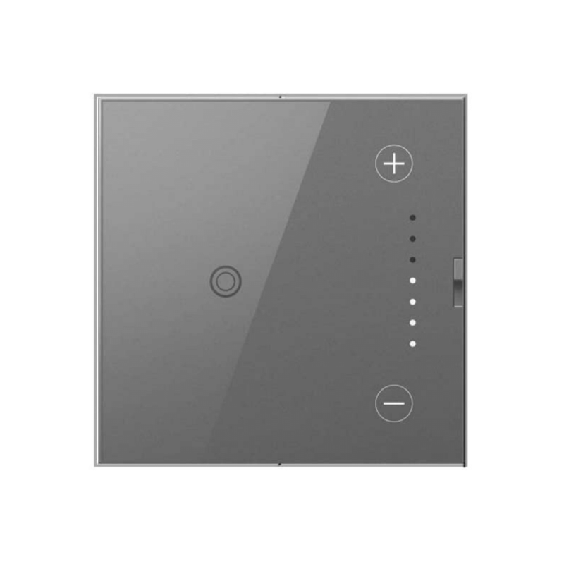 Legrand On-Q Touch Dimmer, 700W True Universal Whole-House Wireless Master, Magnesium