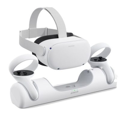 Anker Charging Dock For Oculus Quest 2, Oculus Certified Charging Station Stand Set, Headset Display Holder