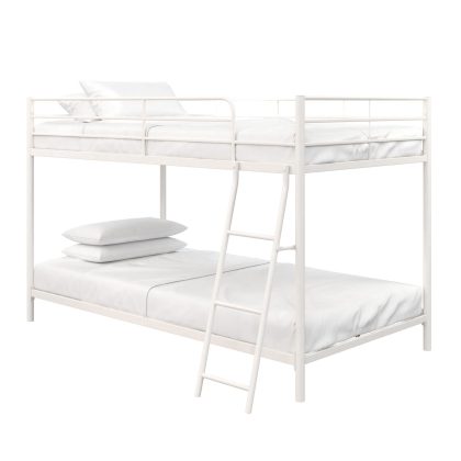 Mainstays Small Space Twin over Twin Junior Bunk Bed, White