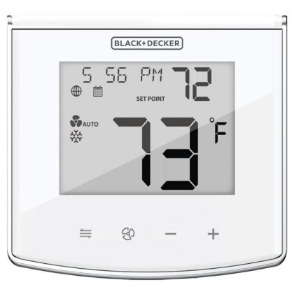 Black + Decker BDXTTSM1 Smart Home Wi-Fi Touch-Key Thermostat With Intelligent Programming