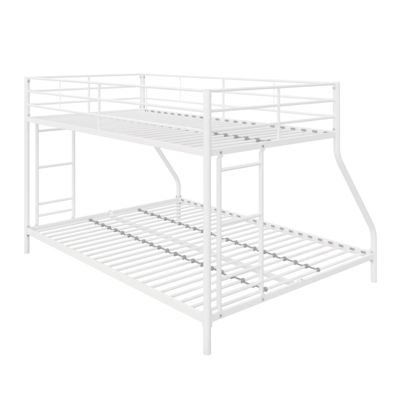 Mainstays Small Space Junior Twin over Full Metal Bunk Bed, Off White