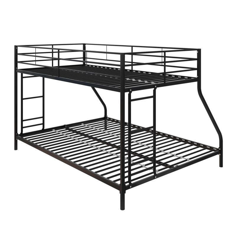 Mainstays Small Space Junior Twin over Full Metal Bunk Bed, Black