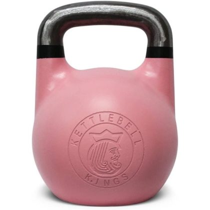 Kettlebell Kings Competition Kettlebell Weights for Workout, 22 lbs, Pink