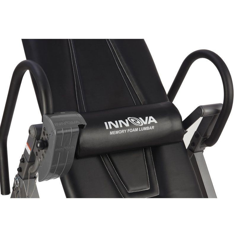 Innova ITX9700 Inversion Table with Memory Foam Lumbar Pad, Black