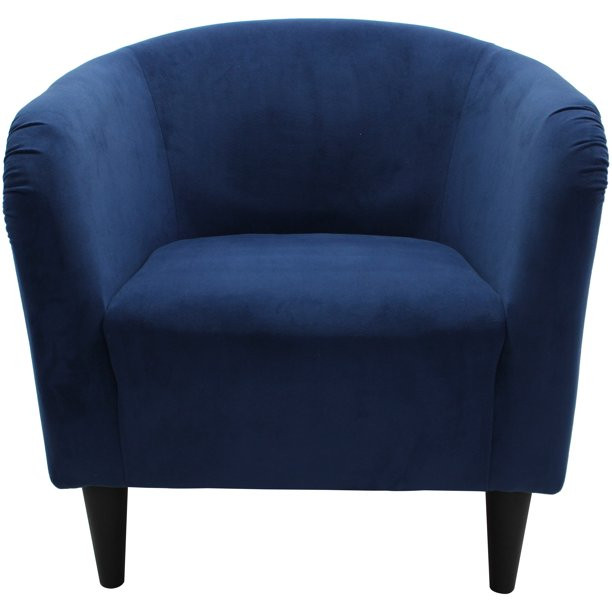 Mainstays Microfiber Tub Accent Chair, Blue