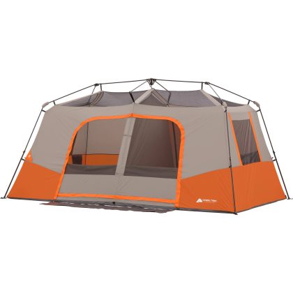 Ozark Trail 11-Person Instant Cabin Tent with Private Room, Orange