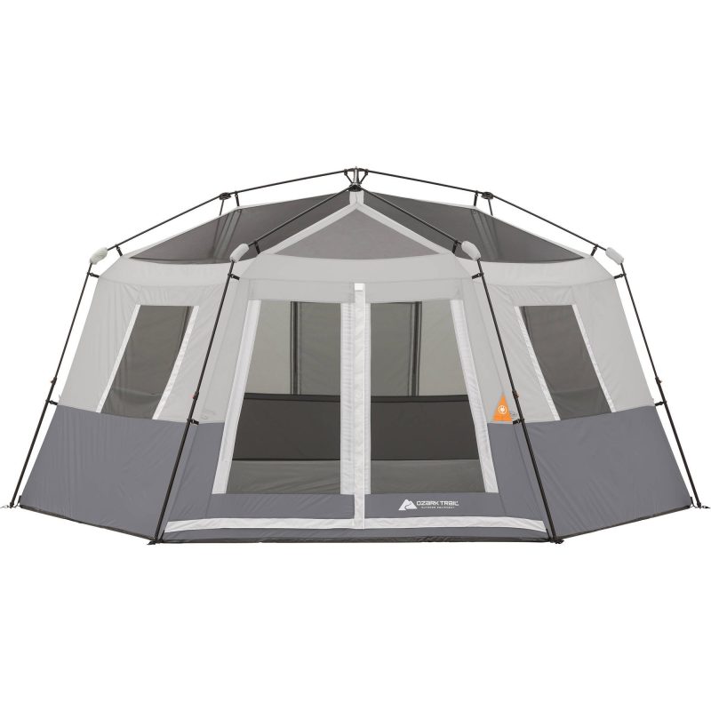 Ozark Trail 8-Person Instant Hexagon Cabin Tent, Gray