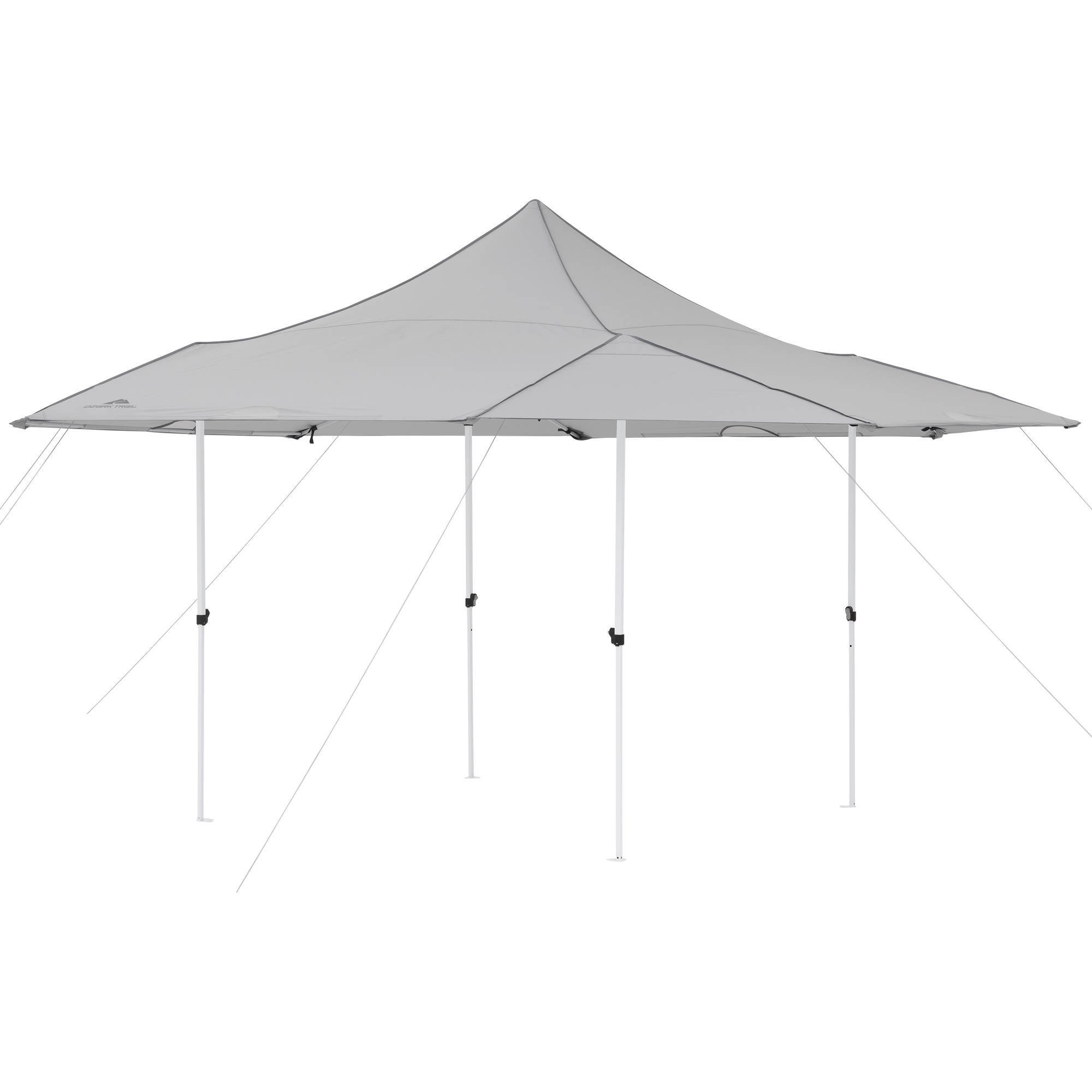 Ozark Trail 16' x 16' Instant Canopy with Convertible Walls, Gray
