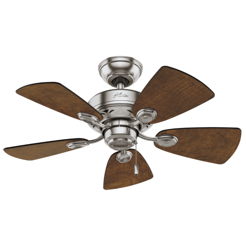 Hunter 52092 Watson 34-Inch 2-Light Indoor Ceiling Fan, Brushed Nickel