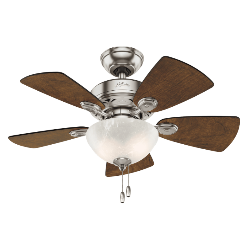 Hunter 52092 Watson 34-Inch 2-Light Indoor Ceiling Fan, Brushed Nickel