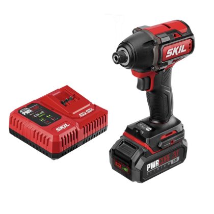Skil PWR CORE 20 Brushless 20-Volt 1/4 In. Hex Impact Driver Kit with Auto PWR JUMP Charger (ID573902)
