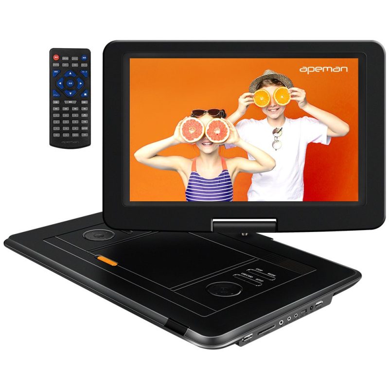 Apeman PV1570 17.5'' Portable DVD Player with 15.5'' Large Swivel Screen