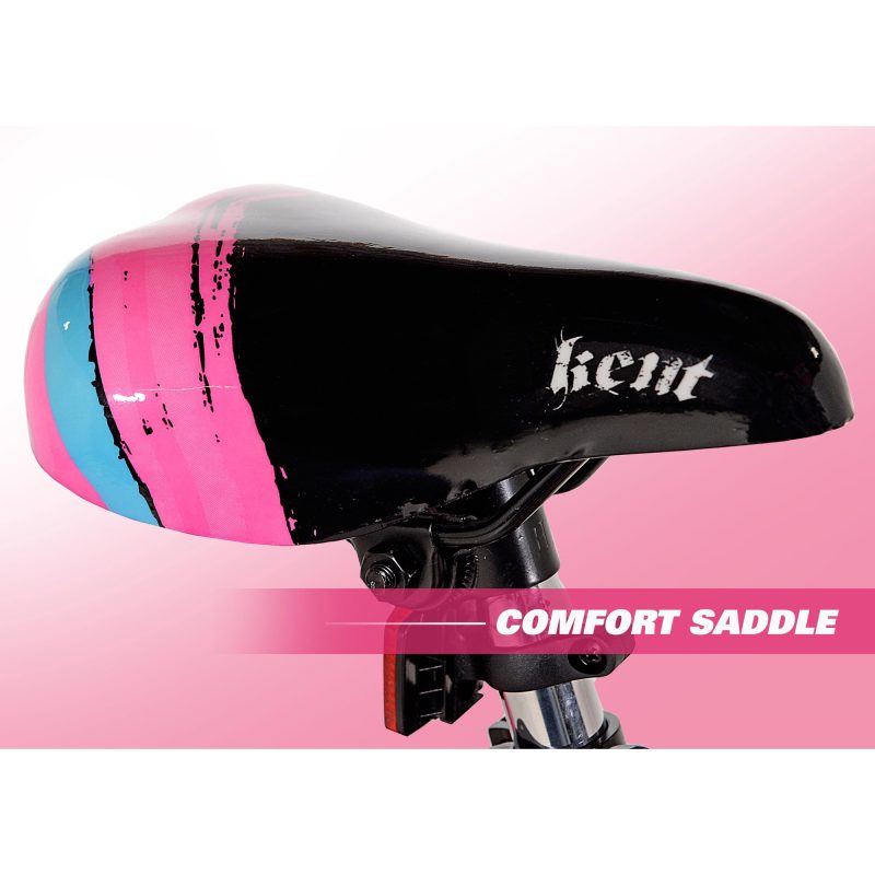 Kent 18 In. Sparkles Girl's Bike, Black and Pink