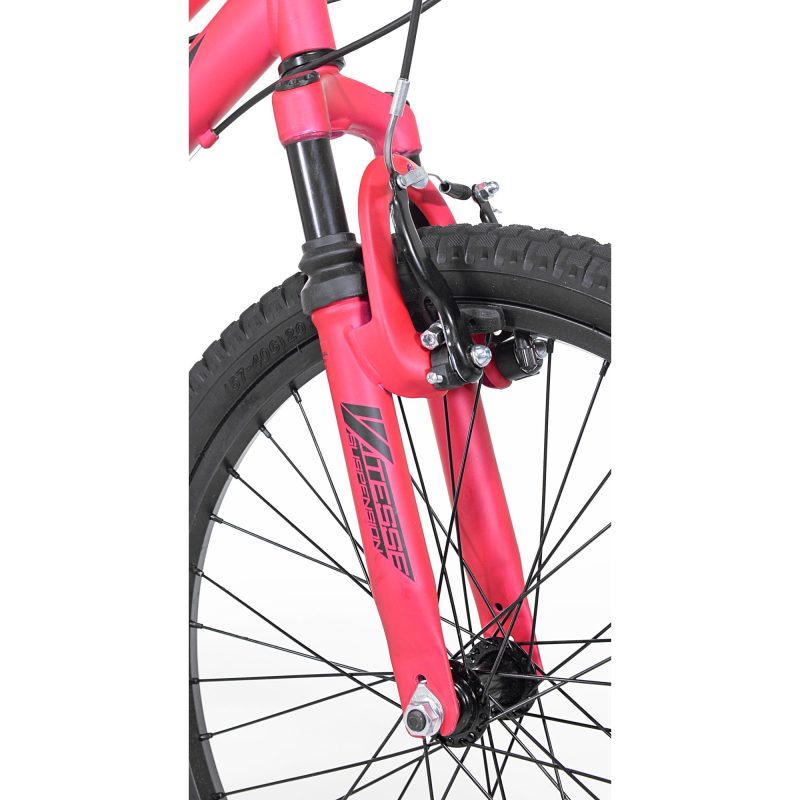 BCA 20" Crossfire 6-Speed Girl's Mountain Bike, Pink/Black