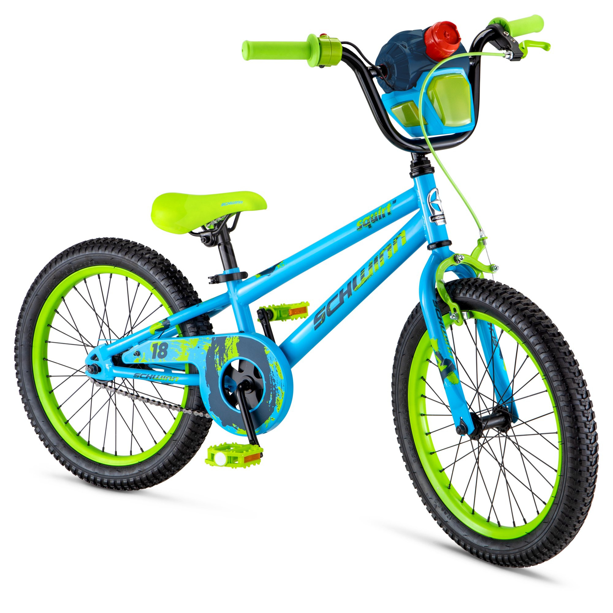 Schwinn Squirt Sidewalk Bike 18-Inch Wheels, Blue & Green