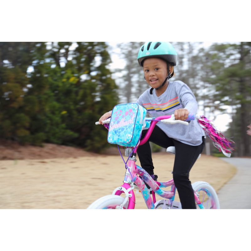 Dynacraft 18 In. Girl's Sweetheart Bike with Dipped Paint Effect, Pink, Purple and Blue