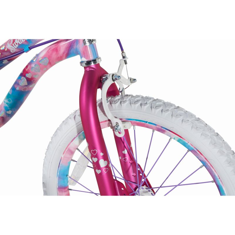 Dynacraft 18 In. Girl's Sweetheart Bike with Dipped Paint Effect, Pink, Purple and Blue