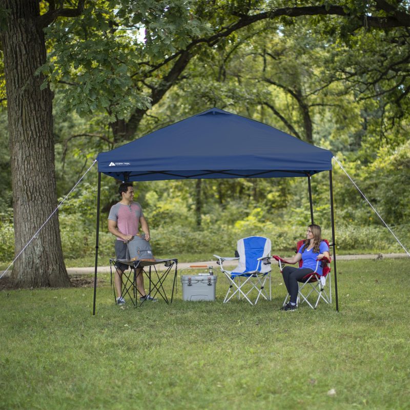 Ozark Trail 10' x 10' Blue Instant Outdoor Canopy with UV Protection Material