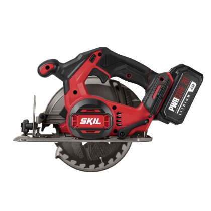 Skil PWR CORE 20 Brushless 20-Volt 6.5 in Circular saw Kit with 4.0 Ah Lithium Battery and PWR JUMP Charger