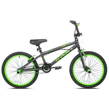 Kent Bicycles 20 In. Chaos Boy's Bike, Matte Black And Green