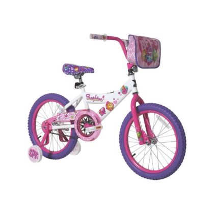 Shopkins 18 In. Girl's Bicycle With Handlebar Bag