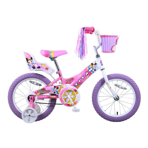 Titan 16 In. Flower Princess Girls BMX Bike