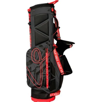 Vice Golf Smart Stand Bag Black/Neon Red