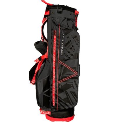 Vice Golf Smart Stand Bag Black/Neon Red