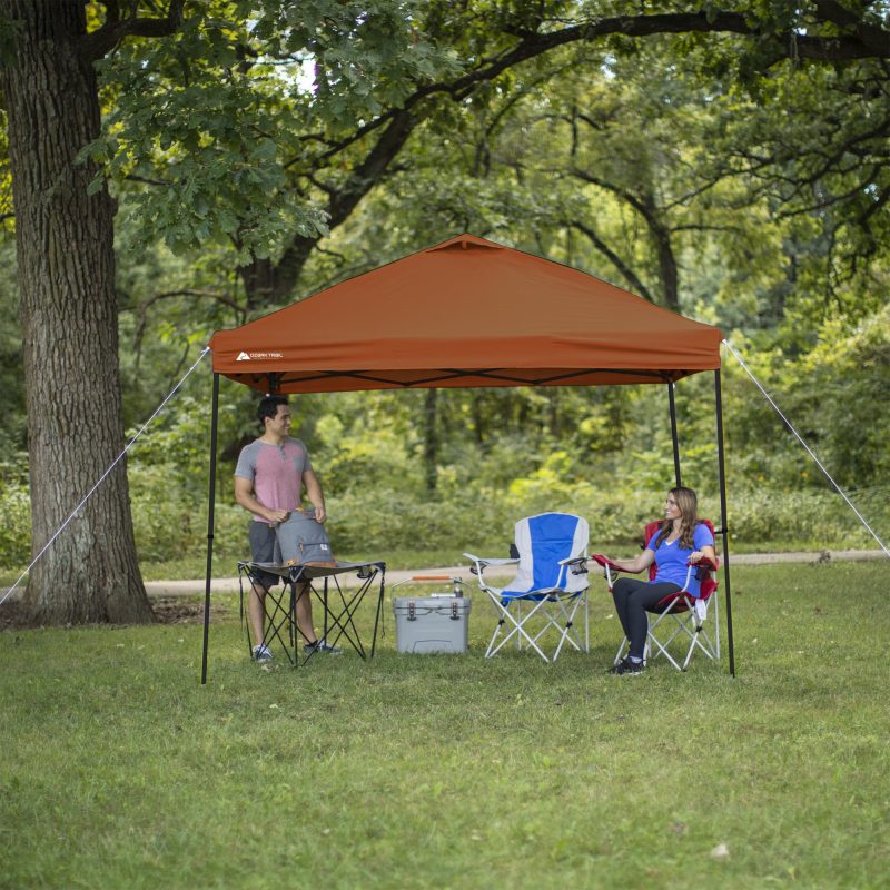 Ozark Trail 10' x 10' Brown Instant Outdoor Canopy with UV Protection