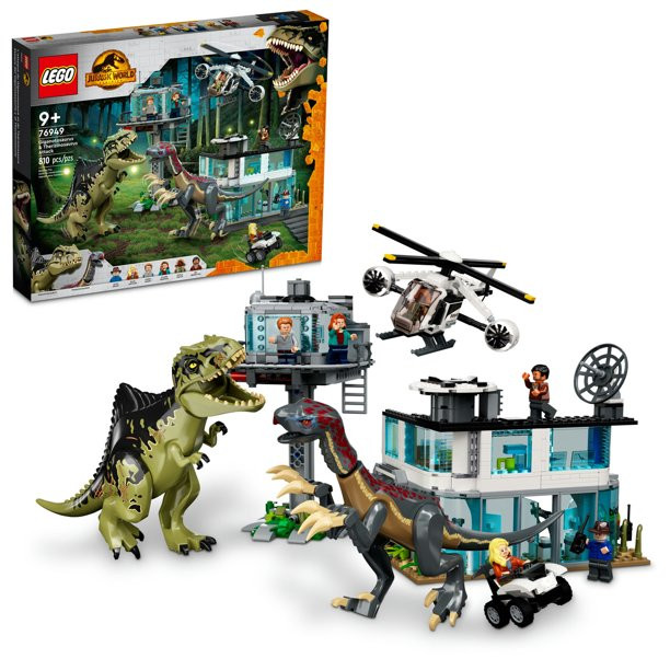 Lego Jurassic World Giganotosaurus & Therizinosaurus Attack 76949 (658 Pieces)