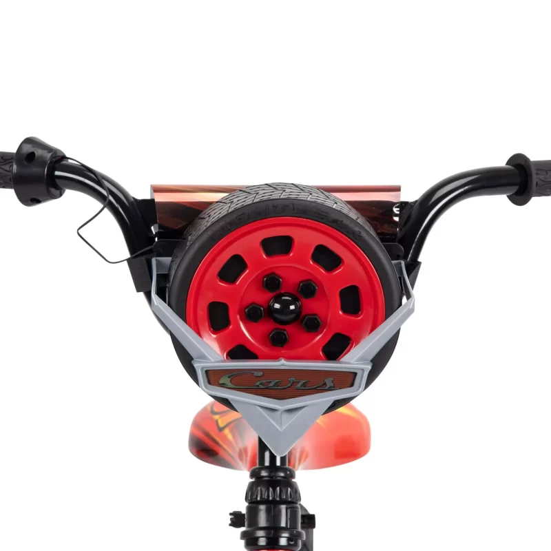 Huffy 16-Inch Disney Pixar Cars Lightning McQueen EZ Build Kids Bike with Sounds, Red