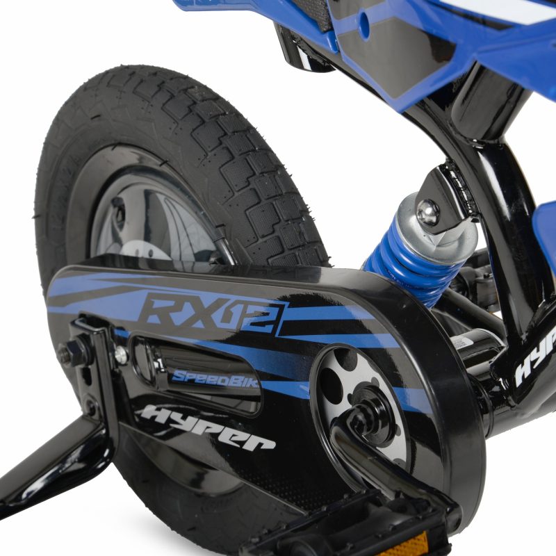 Hyper Bicycles 12-Inch Boys Speedbike, Blue, with Training Wheels