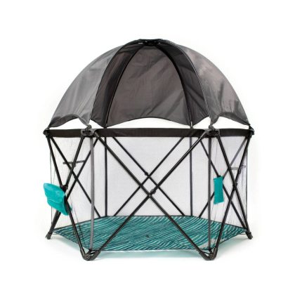 Baby Delight Go With Me Eclipse, Portable Playard with Canopy, Gray
