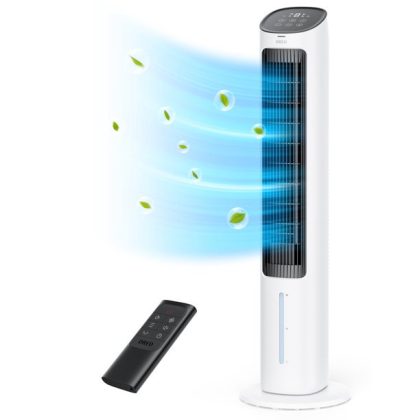 Dreo Evaporative Air Cooler, 40” Cooling Fan With 80° Oscillating, Humidifying, Removable Water Tank